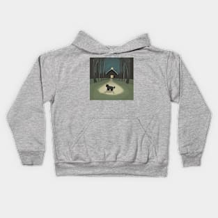 Nocturnal Kitten Kids Hoodie